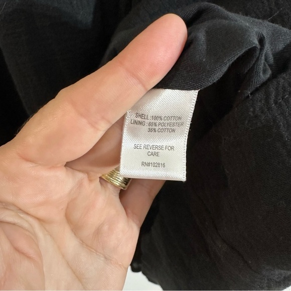 Garnet Hill Black A-line Midi Dress for Cocktail - Picture 4 of 9